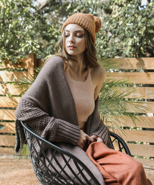 Cozy Chic Bat Wing Bliss Knit Cardigan
