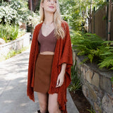 Cozy Haven Embroidered Tassel Wrap