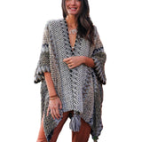 Cuddle Season Crochet Patterned Ruana