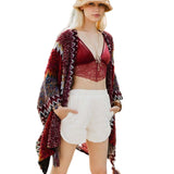 Cuddle Season Crochet Patterned Ruana