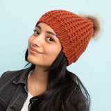 Cute Textured Pom Beanie