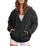 Long Zip-Up Hoodie – Soft Cotton Velvet, Oversized Fit
