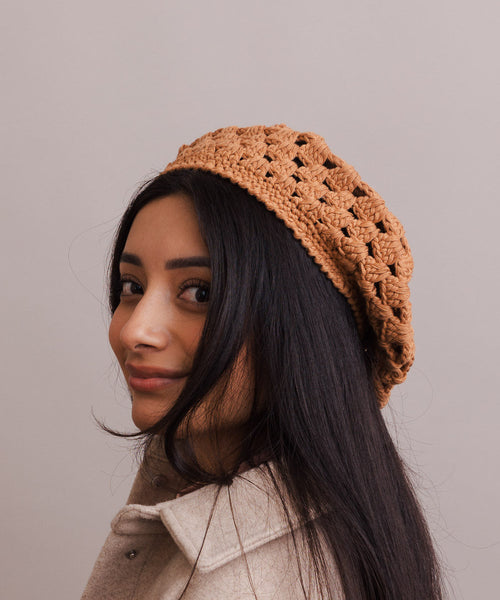 Darling Crochet Knitted Beret
