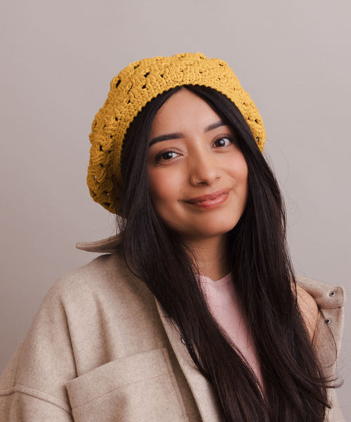 Darling Crochet Knitted Beret