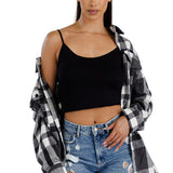 Boyfriend Oversized Soft Flannel Shacket FL505
