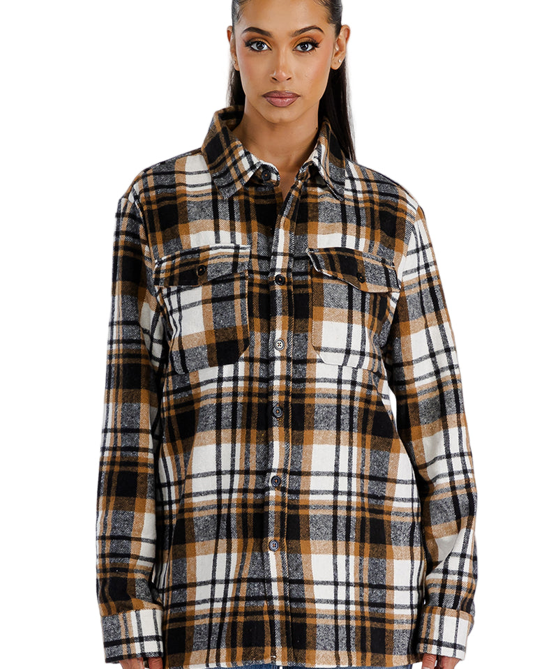 Boyfriend Oversized Soft Flannel Shacket FL506