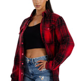 Boyfriend Oversized Soft Flannel Shacket FL504