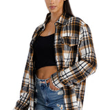 Boyfriend Oversized Soft Flannel Shacket FL506