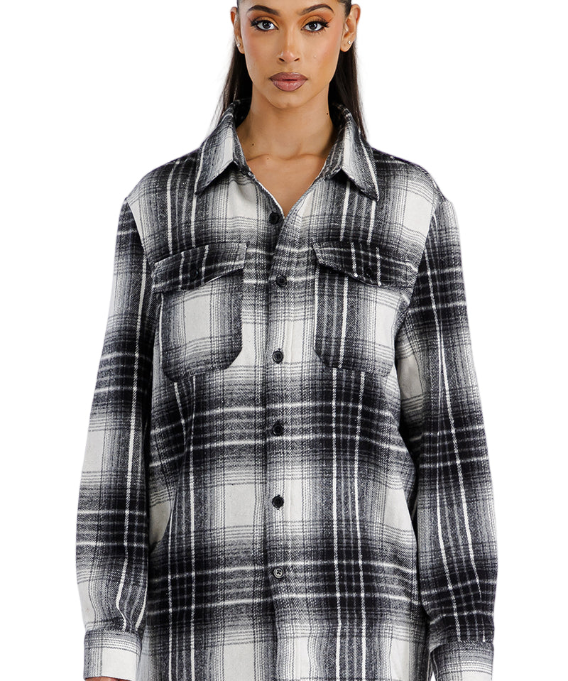 Boyfriend Oversized Soft Flannel Shacket FL504