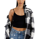 Boyfriend Oversized Soft Flannel Shacket FL503