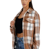 Boyfriend Oversized Soft Flannel Shacket FL505