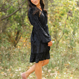 Diana Crushed Velvet Midi Dress