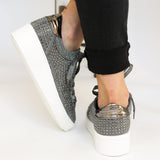 Diva Sneaker in Pewter