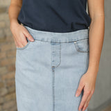 Donna Maxi Denim Skirt