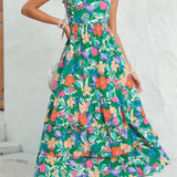 Floral Ruffle Tiered Maxi Dress