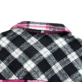 Black Plaid Colorblock Loose Shacket