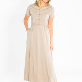 Ella Cinched Waist Maxi Dress
