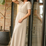 Ella Cinched Waist Maxi Dress