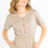 Ella Cinched Waist Midi Dress
