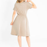 Ella Cinched Waist Midi Dress