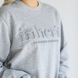 Embossed Inherit Logo Crewneck Sweatshirt