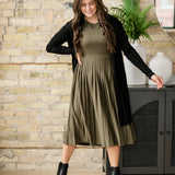 Emersyn Pleated Midi Dress