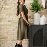 Emersyn Pleated Midi Dress