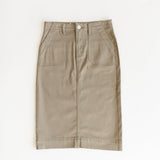 Erica Cotton Twill Midi Skirt