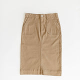 Erica Cotton Twill Midi Skirt