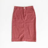 Erica Cotton Twill Midi Skirt