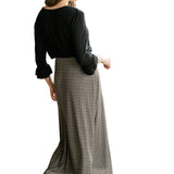 Essential Black Ruffled 3/4 Sleeve Top