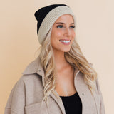 Essential Harmony Two-Tone Knit Beanie