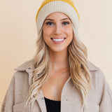 Essential Harmony Two-Tone Knit Beanie