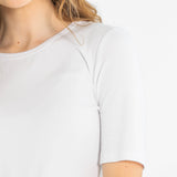 Essential Ribbed Half Sleeve Tee