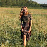 Essential Ribbed Half Sleeve Tee