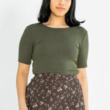 Essential Ribbed Half Sleeve Tee