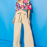 A GOOD WOMAN WOVEN PANTS