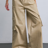 ADORABLE POSH WOVEN CARGO PANTS