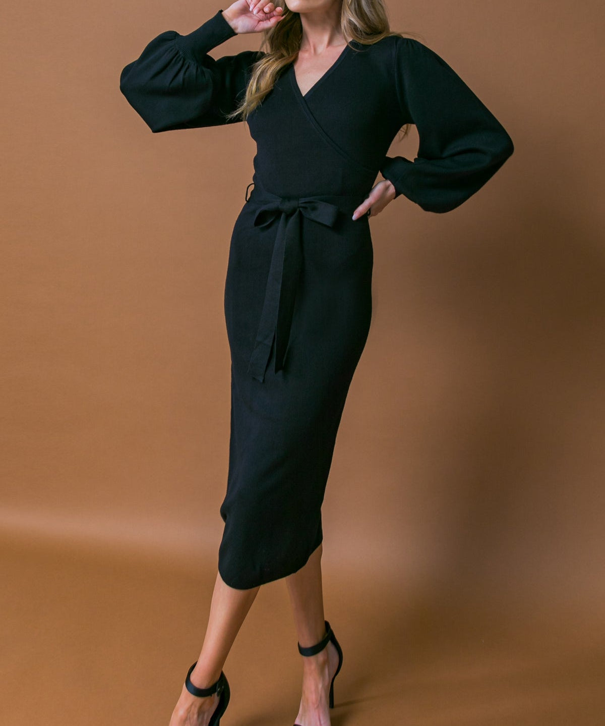 ADORABLE IDEAL SWEATER MIDI DRESS