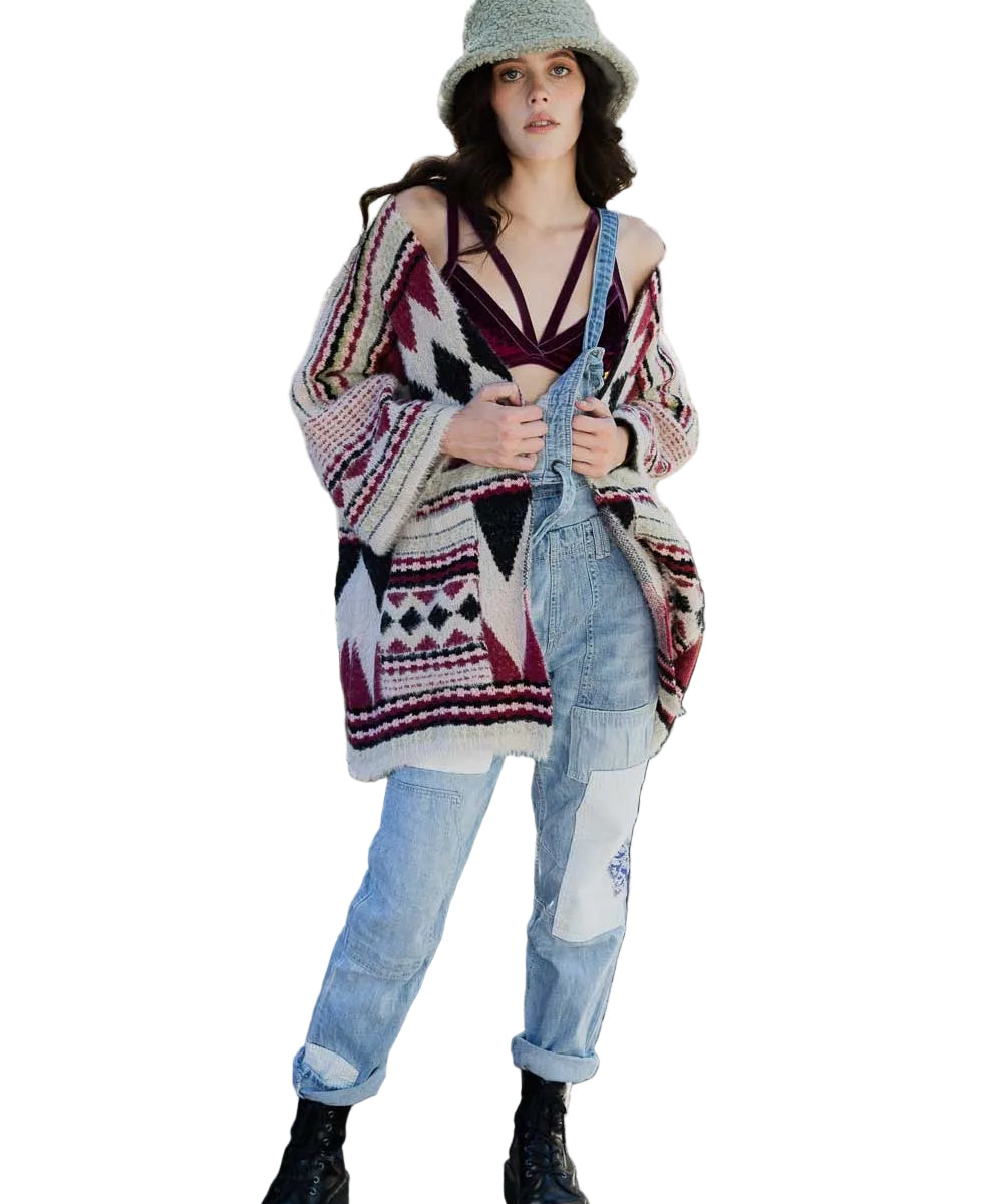 Aztec Dreams Faux Hair Pocket Ruana