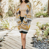 Faux Hair Aztec Pocket Ruana