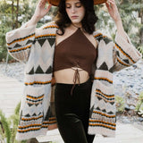 Faux Hair Aztec Pocket Ruana
