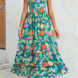 Floral Ruffle Tiered Maxi Dress