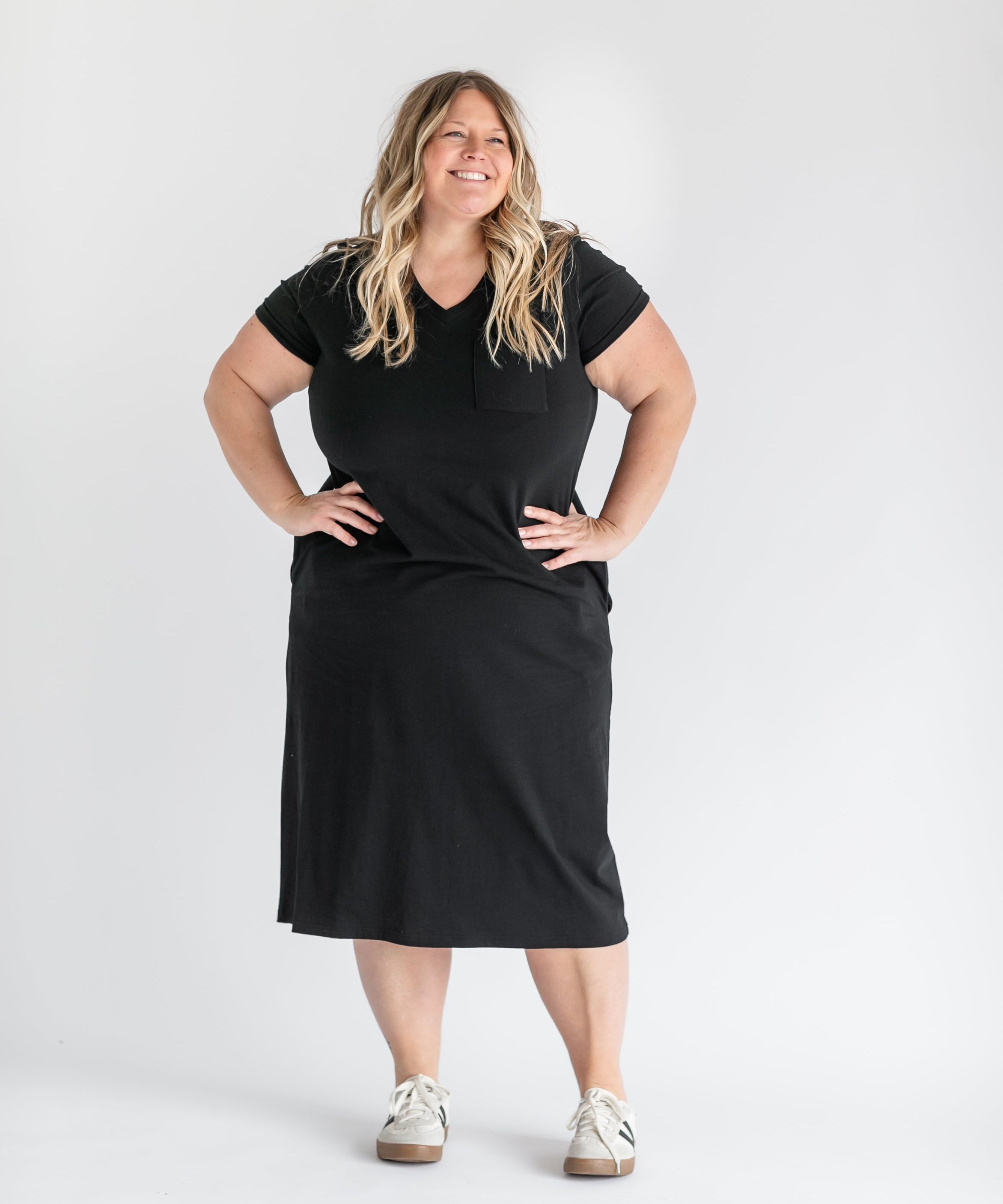 Finley V-neck T-shirt Dress