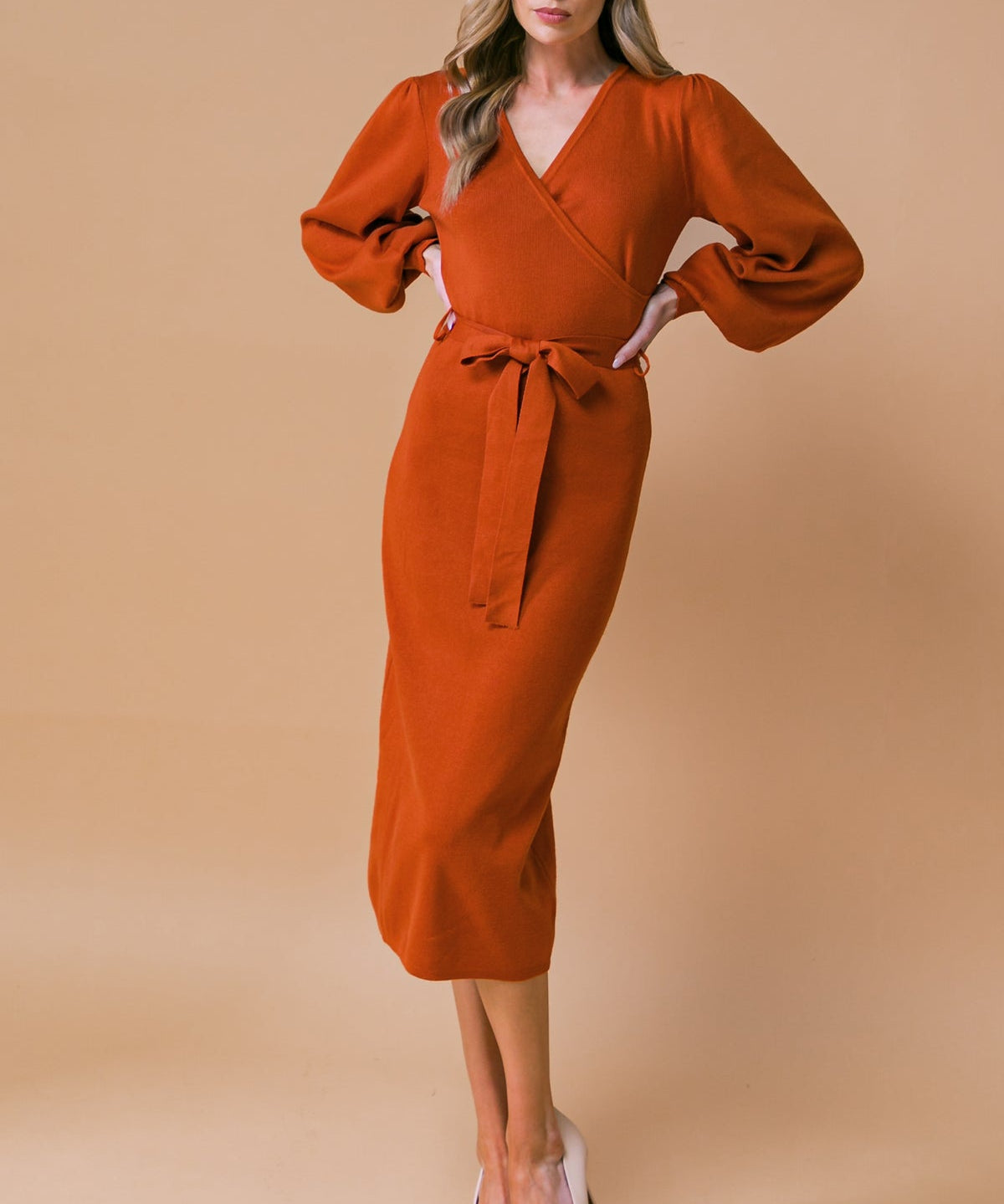 ADORABLE IDEAL SWEATER MIDI DRESS