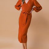 ADORABLE IDEAL SWEATER MIDI DRESS