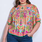 SPARKLY ENERGY WOVEN TOP