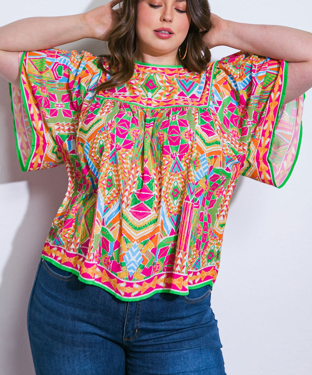 SPARKLY ENERGY WOVEN TOP