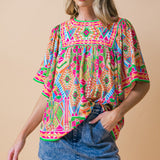 SPARKLY ENERGY WOVEN TOP