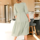 Flora Smocked Midi Dress